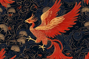 中式凤凰纹样 传统精美图案