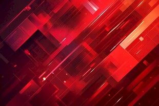 红色动感方块科技风背景