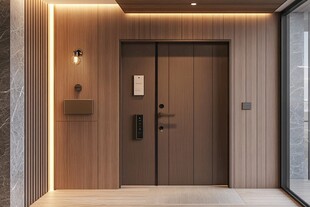 现代简约风格的入户门设计