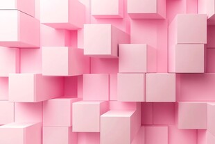 粉色立体方块背景纹理