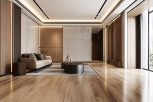 现代简约风格的宽敞客厅