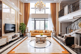 豪华大气欧式风格客厅空间