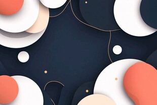 简约几何图形抽象背景图