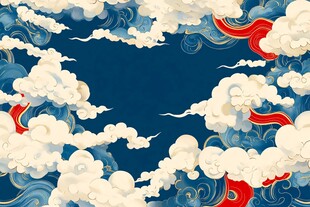 中式云海画卷