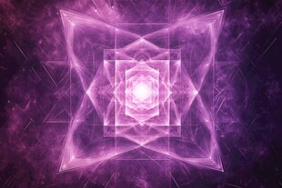 梦幻紫色几何光影图案