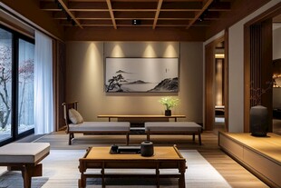 新中式风格雅致客厅空间