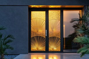 华丽镂空双开门尽显优雅