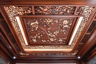 中式雕花天花板精美艺术