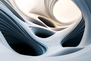 未来感抽象立体空间艺术