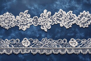 精美白色蕾丝花边图案
