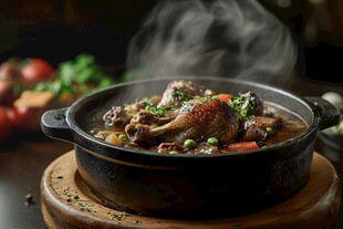香浓炖鸡腿 诱人美味佳肴