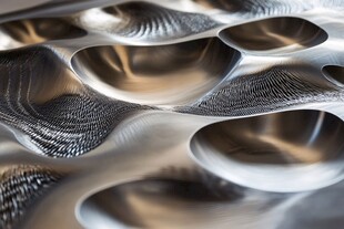 金属波浪纹理艺术图案