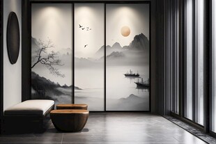 中式山水意境的雅致空间