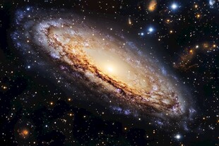 壮丽螺旋星系闪耀宇宙