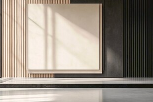 简约室内空白挂画展示空间