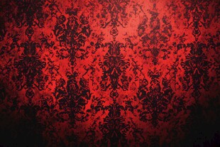 红黑复古花纹背景图