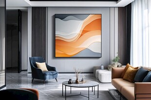 现代简约风客厅艺术装饰画