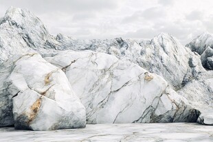 壮观大理石巨石景观