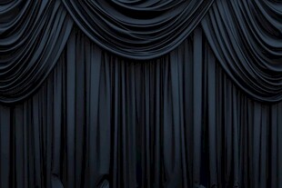 黑色华丽舞台幕布