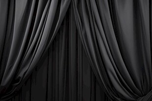 黑色垂坠质感舞台幕布