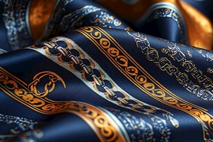 华丽复古风几何图案丝绸