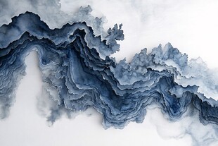 水墨山水纹理抽象艺术图