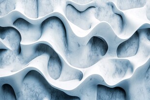 蓝白色波浪纹理立体背景