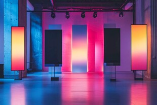 炫彩光影艺术展示空间