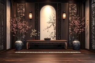 中式雅致玄关 古韵氛围浓