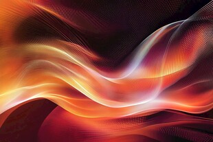 炫彩流动波纹背景图