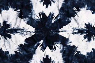 蓝白扎染图案的独特纹理