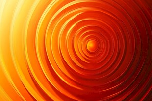 橙色螺旋渐变抽象背景图