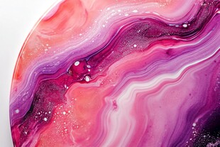 梦幻流体艺术彩色纹理画面