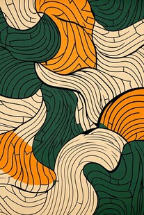 抽象线条波浪图案背景