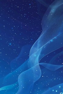 梦幻蓝色星空飘带背景