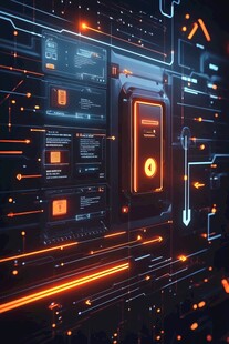 科技感十足的未来数字界面