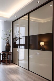 现代简约风室内衣柜一角