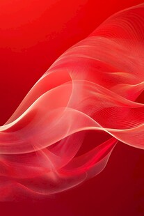 红色飘逸动感线条背景图