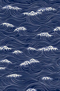 海浪纹样图案