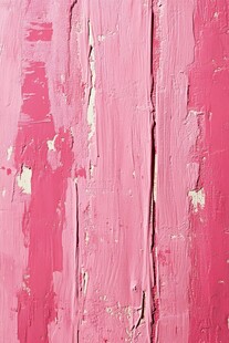剥落的玫红色木质墙面纹理