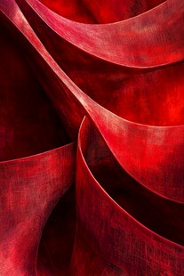 红色曲线艺术纹理图案