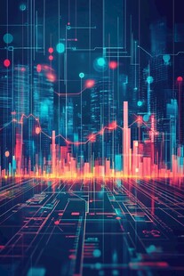 科技感金融数据动态画面