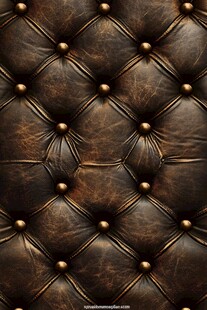 复古棕色皮革软包纹理
