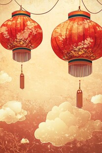 喜庆红灯笼 云端添年味