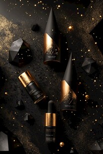 黑金奢华风高端护肤产品