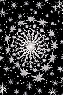 梦幻雪花图案背景