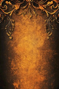 复古金色花纹背景图
