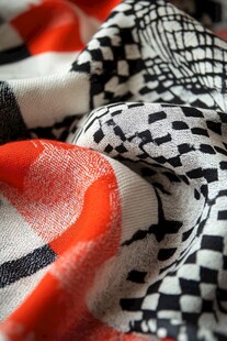 多彩几何图案针织布料