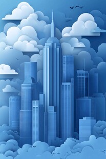 梦幻云端都市景观