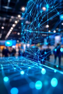 科技感网络线条场景画面